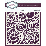 Creative Expressions Designs by Dora 6x6 Inch Stencil Shell (CEST161) (OUTLET)