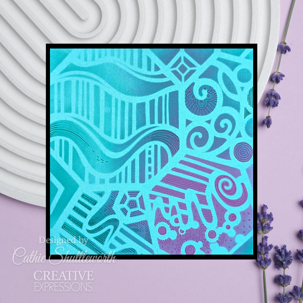 Creative Expressions Designs by Dora 6x6 Inch Stencil Honeycomb (CEST160) (OUTLET)