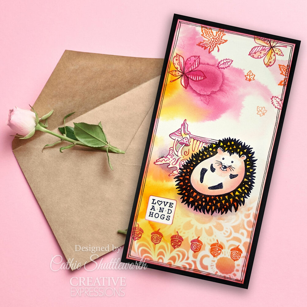 Creative Expressions Designs by Dora A5 Clear Stamp Hedgehugs (CEC1099) (OUTLET)