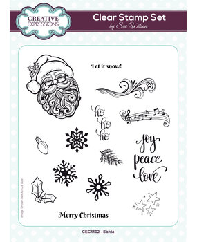 Creative Expressions Sue Wilson A5 Clear Stamp Santa (CEC1102) (OUTLET) Creative Expressions Sue Wilson A5 Clear Stamp Santa (CEC1102) (OUTLET)