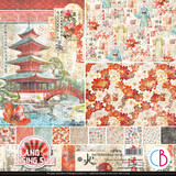 Ciao Bella Land of the Rising Sun 12x12 Inch Patterns Pad (8pcs) (CBT076)