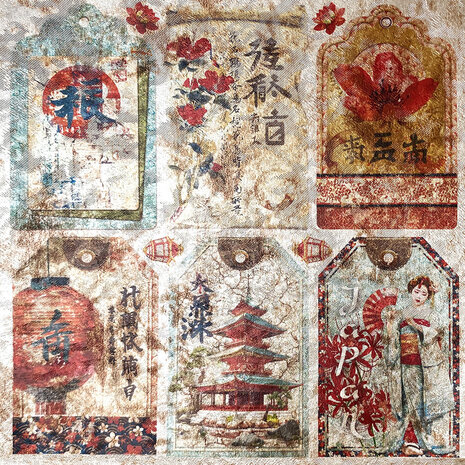 Ciao Bella Land of the Rising Sun 6x6 Inch Deluxe Paper Pearl (5pcs) (CBDQ010)