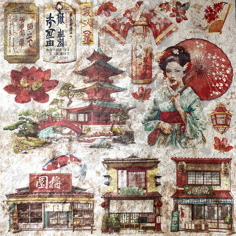 Ciao Bella Land of the Rising Sun 6x6 Inch Deluxe Paper Pearl (5pcs) (CBDQ010)