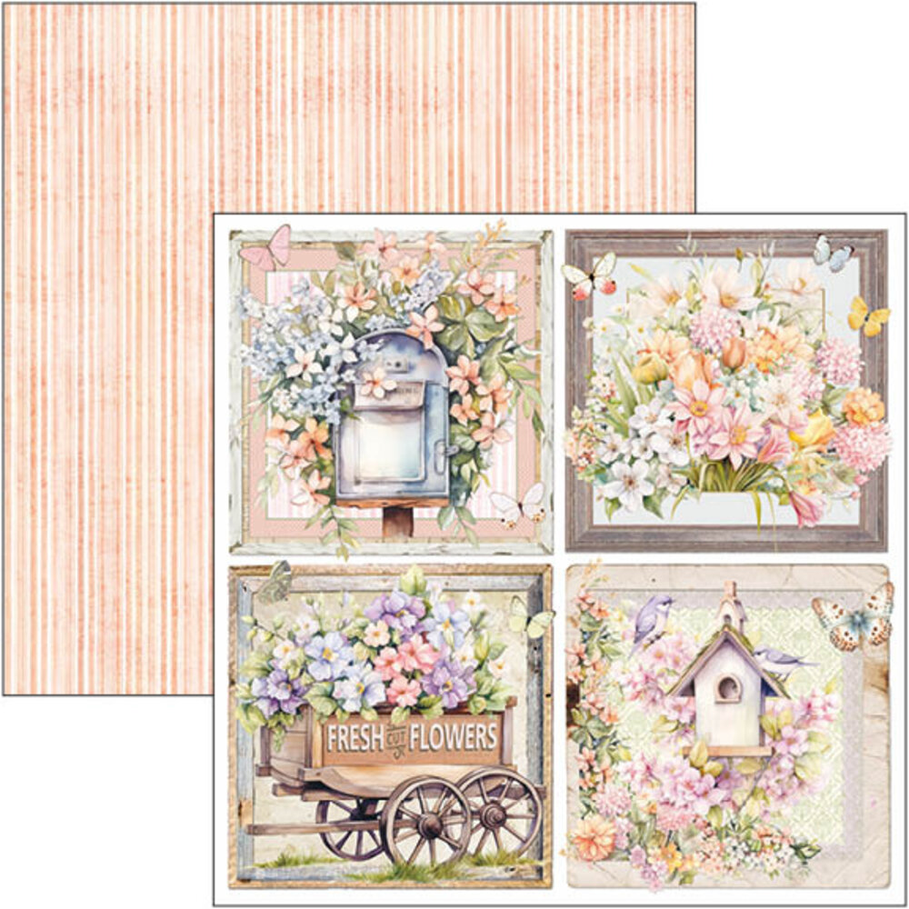 Ciao Bella Flower Shop 12x12 Inch Patterns Pad (8pcs) (CBT077) Ciao Bella Flower Shop 12x12 Inch Patterns Pad (8pcs) (CBT077)