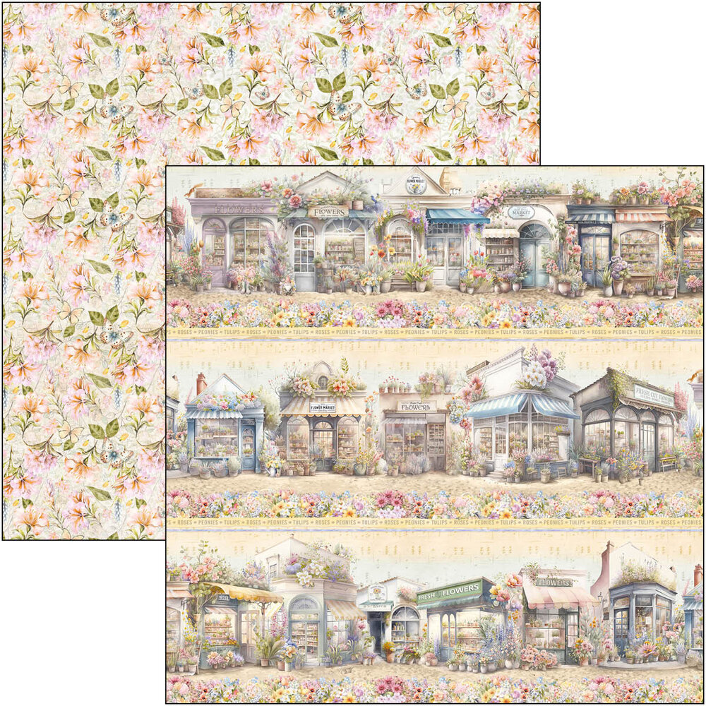 Ciao Bella Flower Shop 8x8 Inch Paper Pad (12pcs) (CBH077) Ciao Bella Flower Shop 8x8 Inch Paper Pad (12pcs) (CBH077)