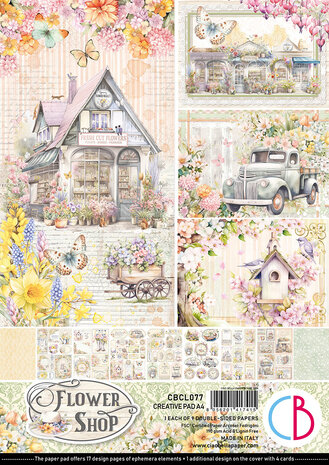 Ciao Bella Flower Shop A4 Creative Pad (9pcs) (CBCL077)