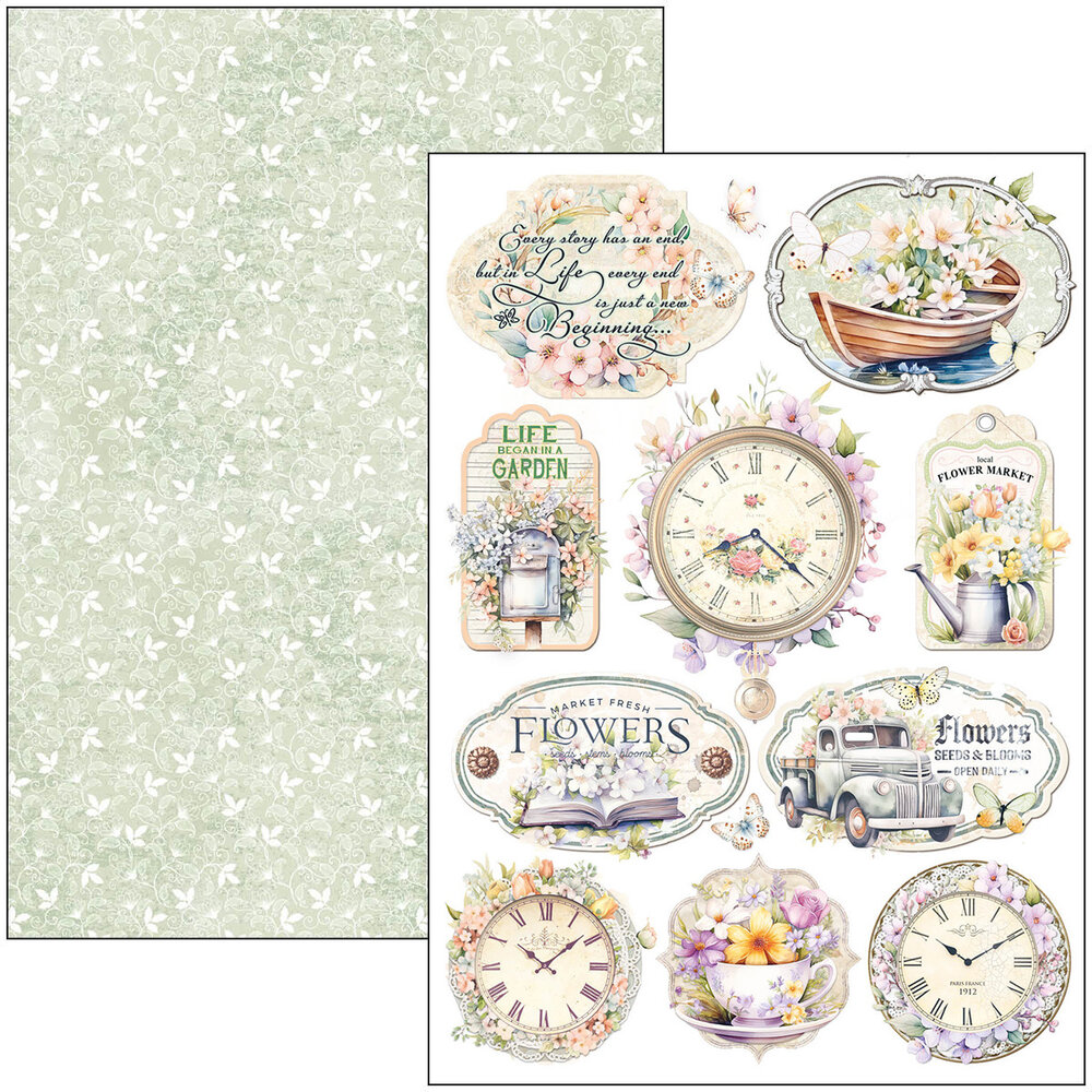 Ciao Bella Flower Shop A4 Creative Pad (9pcs) (CBCL077)