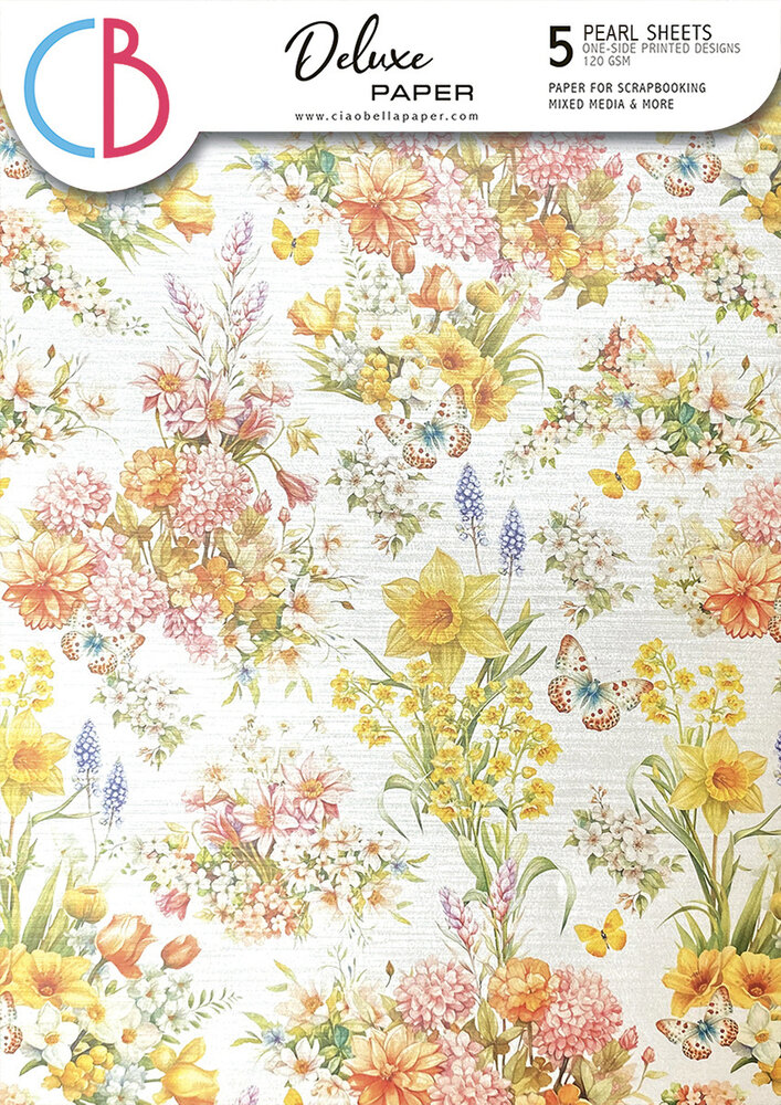 Ciao Bella Flower Shop A4 Deluxe Paper Pearl (5pcs) (CBD011) Ciao Bella Flower Shop A4 Deluxe Paper Pearl (5pcs) (CBD011)