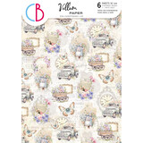 Ciao Bella Flower Shop A4 Vellum Paper Patterns (6pcs) (CBV016) Ciao Bella Flower Shop A4 Vellum Paper Patterns (6pcs) (CBV016)