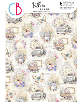 Ciao Bella Flower Shop A4 Vellum Paper Patterns (6pcs) (CBV016) Ciao Bella Flower Shop A4 Vellum Paper Patterns (6pcs) (CBV016)