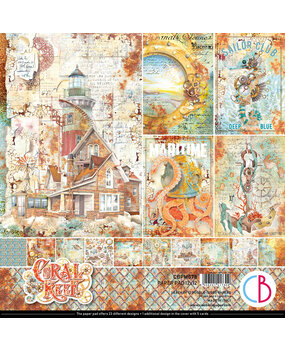 Ciao Bella Coral Reef 12x12 Inch Paper Pad (12pcs) (CBPM078) Ciao Bella Coral Reef 12x12 Inch Paper Pad (12pcs) (CBPM078)