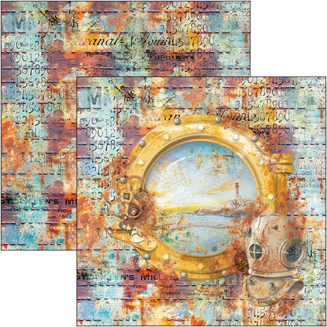 Ciao Bella Coral Reef 12x12 Inch Patterns Pad (8pcs) (CBT078) Ciao Bella Coral Reef 12x12 Inch Patterns Pad (8pcs) (CBT078)