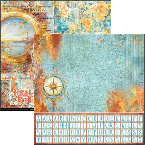 Ciao Bella Coral Reef 12x12 Inch Patterns Pad (8pcs) (CBT078) Ciao Bella Coral Reef 12x12 Inch Patterns Pad (8pcs) (CBT078)