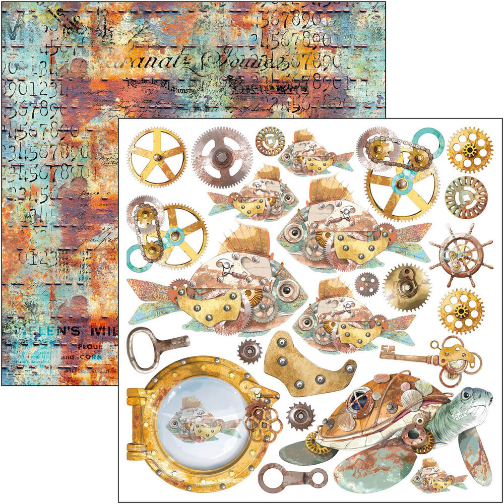 Ciao Bella Coral Reef 6x6 Inch Fussy Cut Pad (24pcs) (CBQE078) Ciao Bella Coral Reef 6x6 Inch Fussy Cut Pad (24pcs) (CBQE078)