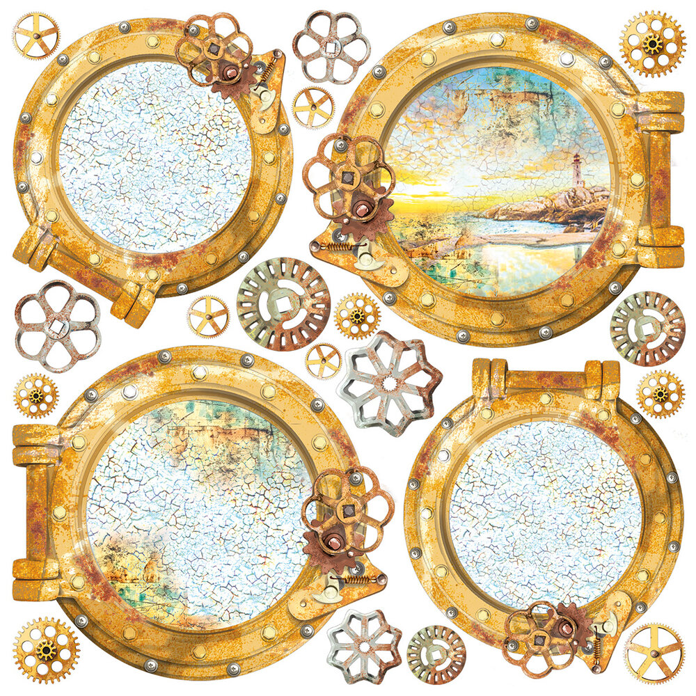 Ciao Bella Coral Reef 6x6 Inch Vellum Fussy Cut (6pcs) (CBVQ017) Ciao Bella Coral Reef 6x6 Inch Vellum Fussy Cut (6pcs) (CBVQ017)