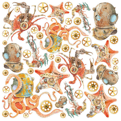 Ciao Bella Coral Reef 6x6 Inch Vellum Fussy Cut (6pcs) (CBVQ017) Ciao Bella Coral Reef 6x6 Inch Vellum Fussy Cut (6pcs) (CBVQ017)