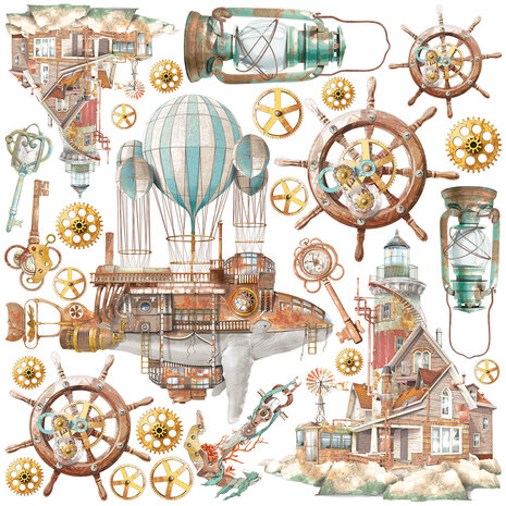 Ciao Bella Coral Reef 6x6 Inch Vellum Fussy Cut (6pcs) (CBVQ017) Ciao Bella Coral Reef 6x6 Inch Vellum Fussy Cut (6pcs) (CBVQ017)