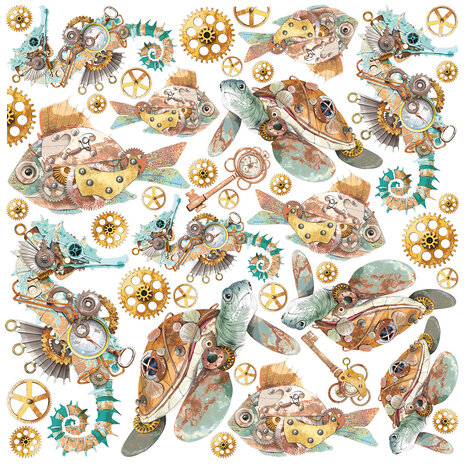 Ciao Bella Coral Reef 6x6 Inch Vellum Fussy Cut (6pcs) (CBVQ017) Ciao Bella Coral Reef 6x6 Inch Vellum Fussy Cut (6pcs) (CBVQ017)
