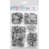Ciao Bella Coral Reef 6x8 Inch Clear Stamps Mechanical Marine (5pcs) (PS8115)