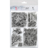 Ciao Bella Coral Reef 6x8 Inch Clear Stamps Submersible Secrets (6pcs) (PS8116)