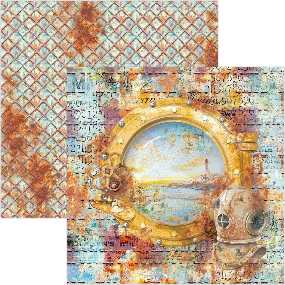 Ciao Bella Coral Reef 8x8 Inch Paper Pad (12pcs) (CBH078) Ciao Bella Coral Reef 8x8 Inch Paper Pad (12pcs) (CBH078)