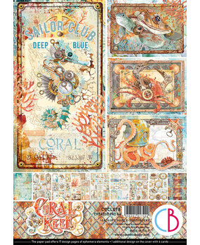Ciao Bella Coral Reef A4 Creative Pad (9pcs) (CBCL078) Ciao Bella Coral Reef A4 Creative Pad (9pcs) (CBCL078)