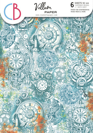 Ciao Bella Coral Reef A4 Vellum Paper Patterns (6pcs) (CBV017) Ciao Bella Coral Reef A4 Vellum Paper Patterns (6pcs) (CBV017)