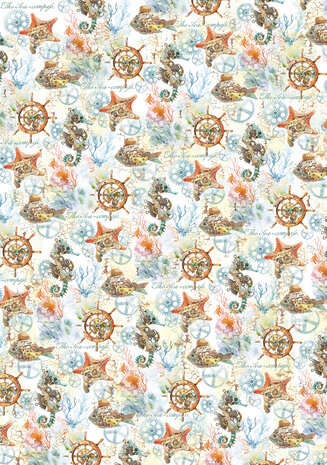 Ciao Bella Coral Reef A4 Vellum Paper Patterns (6pcs) (CBV017) Ciao Bella Coral Reef A4 Vellum Paper Patterns (6pcs) (CBV017)