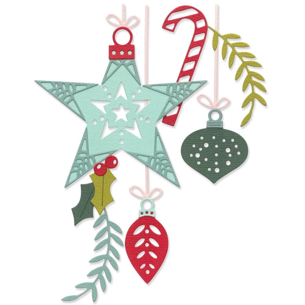 Sizzix Thinlits Die by Olivia Rose Festive Decorations (15pcs) (666685)