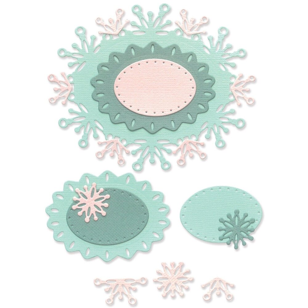 Sizzix Thinlits Die by Olivia Rose Snowflake Labels (6pcs) (666688)