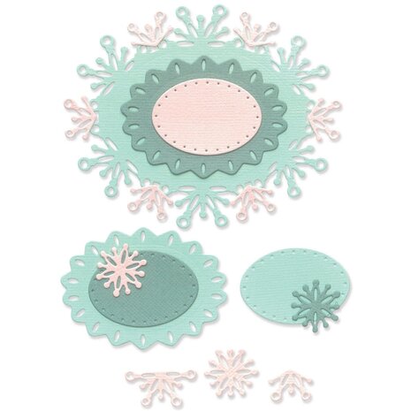 Sizzix Thinlits Die by Olivia Rose Snowflake Labels (6pcs) (666688)