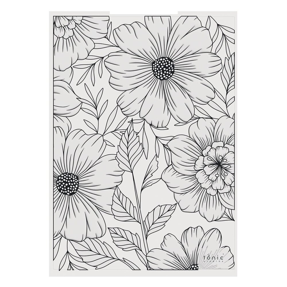 Tonic Studios 3D Embossing Folder Botanical Beauty (5577e) (DISCONTINUED)