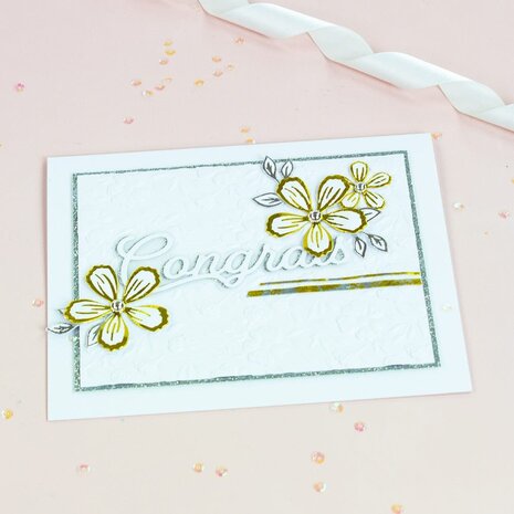 Tonic Studios 3D Embossing Folder Bed of Blossoms (5578E) (DISCONTINUED) Tonic Studios 3D Embossing Folder Bed of Blossoms (5578E) (DISCONTINUED)