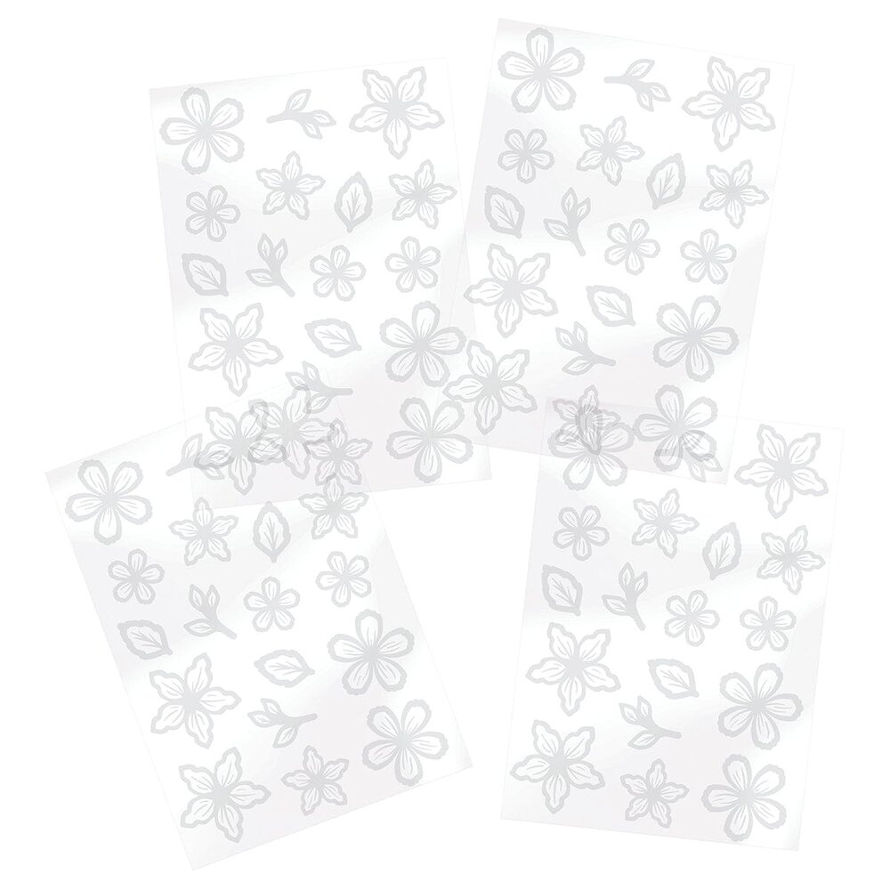 Tonic Studios Foil Fusion Gilded Bouquet Adhesive Sheets Flowers (5580E) (DISCONTINUED)