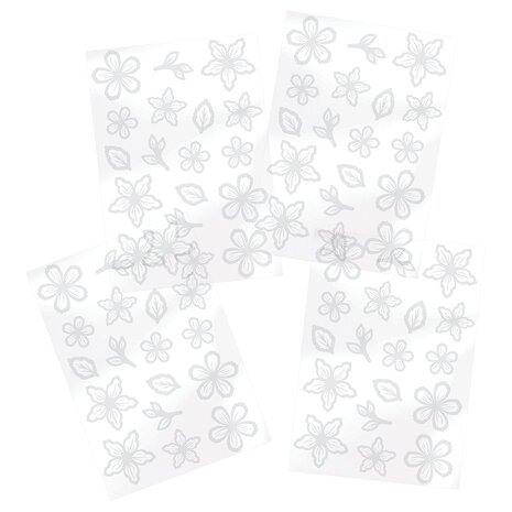 Tonic Studios Foil Fusion Gilded Bouquet Adhesive Sheets Flowers (5580E) (DISCONTINUED)