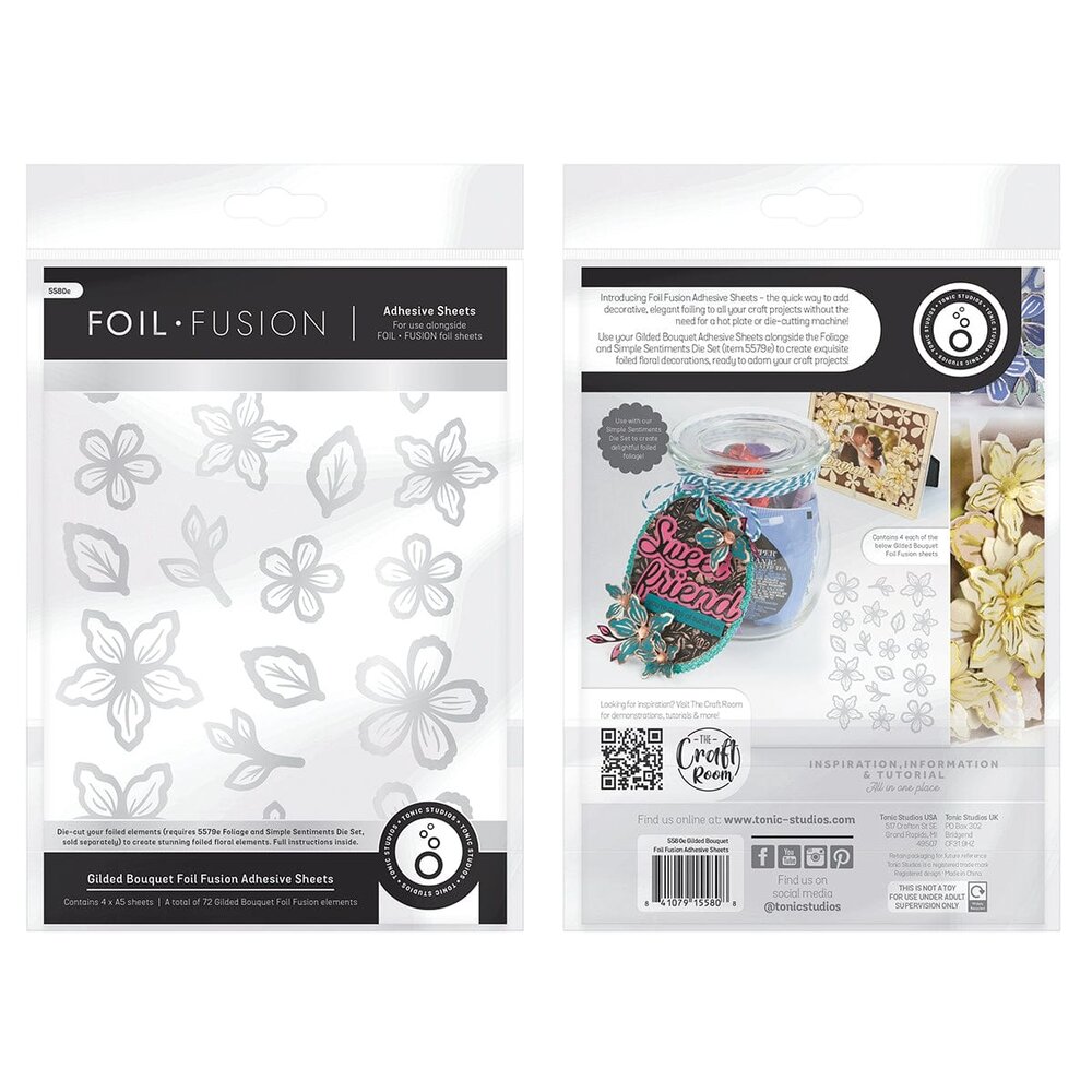 Tonic Studios Foil Fusion Gilded Bouquet Adhesive Sheets Flowers (5580E) (DISCONTINUED) Tonic Studios Foil Fusion Gilded Bouquet Adhesive Sheets Flowers (5580E) (DISCONTINUED)