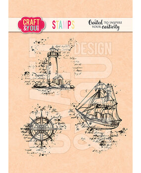 Craft & You Design Sea Travel Set Stamps (CS039)