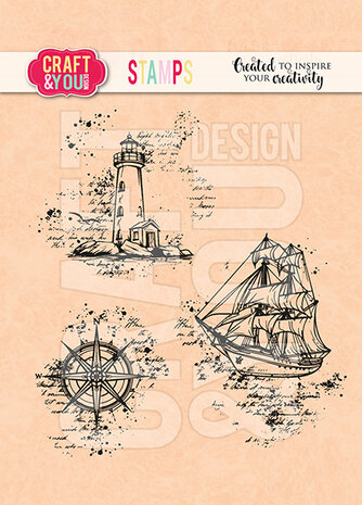 Craft & You Design Sea Travel Set Stamps (CS039)