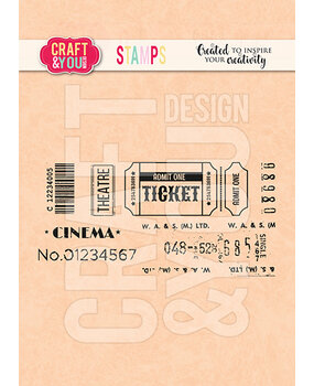 Craft & You Design Ticket 2 Set Stamps (CS041)