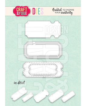 Craft & You Design Tickets Set Dies (CW295)