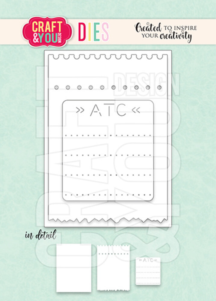 Craft & You Design ATC Ticket Set Dies (CW297) Craft & You Design ATC Ticket Set Dies (CW297)