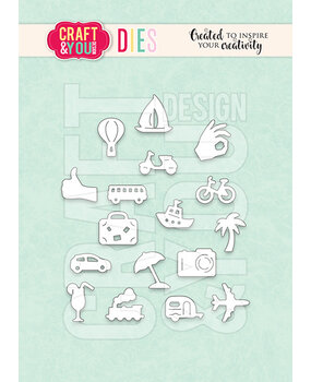 Craft & You Design Travel Pictograms Set Dies (CW299)