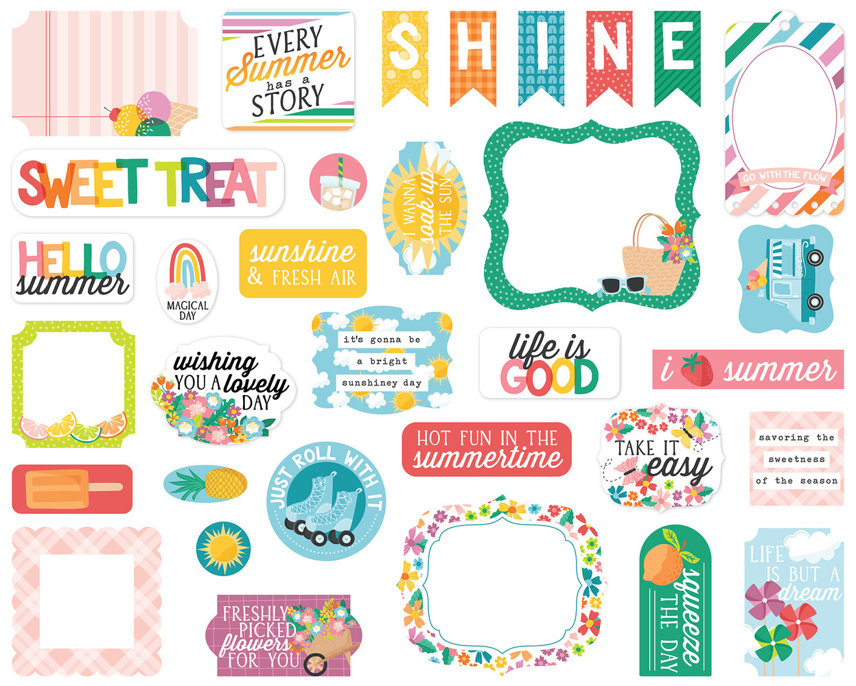 Echo Park Sunny Days Ahead Ephemera (SUN377024) (DISCONTINUED) Echo Park Sunny Days Ahead Ephemera (SUN377024) (DISCONTINUED)