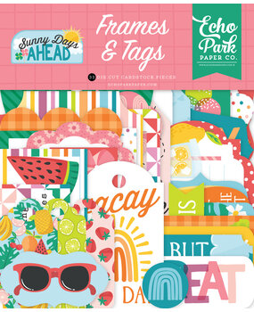 Echo Park Sunny Days Ahead Frames & Tags (SUN377025) (DISCONTINUED)