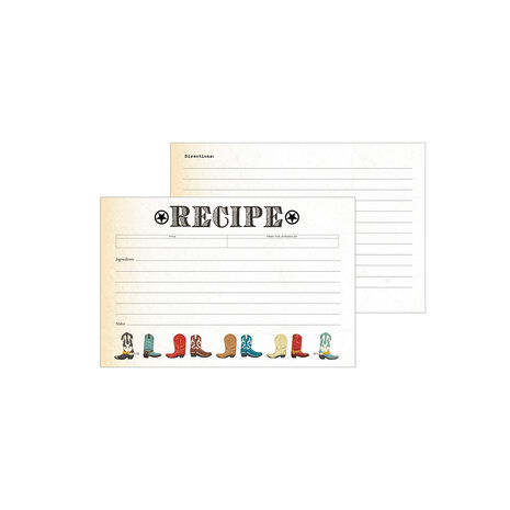Echo Park Cowboys Recipe Cards (RC102) (DISCONTINUED) Echo Park Cowboys Recipe Cards (RC102) (DISCONTINUED)