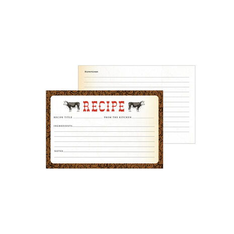 Echo Park Cowboys Recipe Cards (RC102) (DISCONTINUED) Echo Park Cowboys Recipe Cards (RC102) (DISCONTINUED)