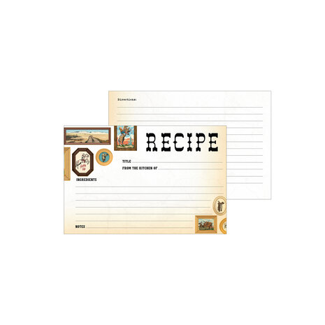 Echo Park Cowboys Recipe Cards (RC102) (DISCONTINUED) Echo Park Cowboys Recipe Cards (RC102) (DISCONTINUED)