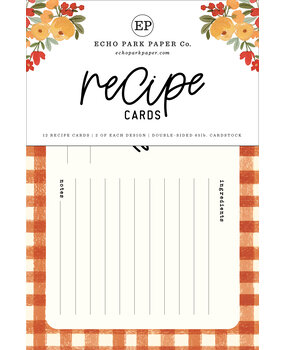 Echo Park Hello Autumn Recipe Cards (RC103) (DISCONTINUED)