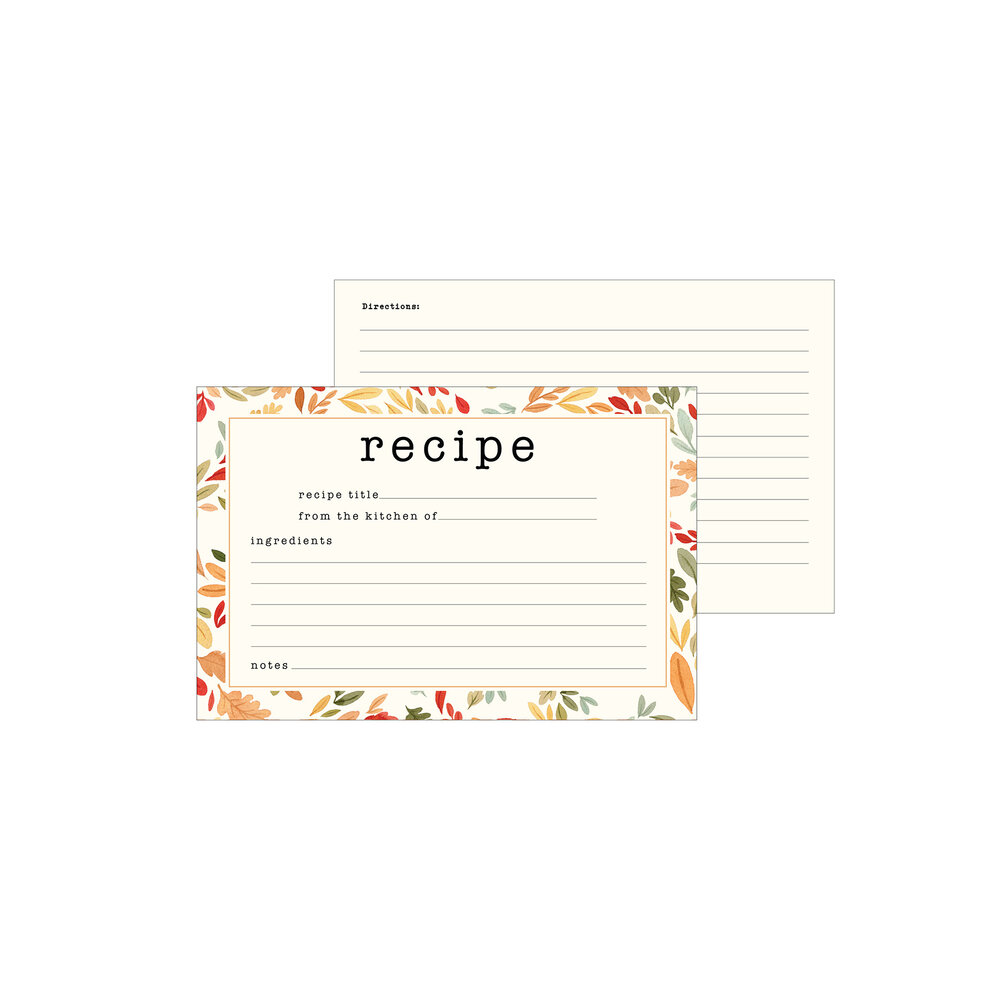 Echo Park Hello Autumn Recipe Cards (RC103) (OUTLET)