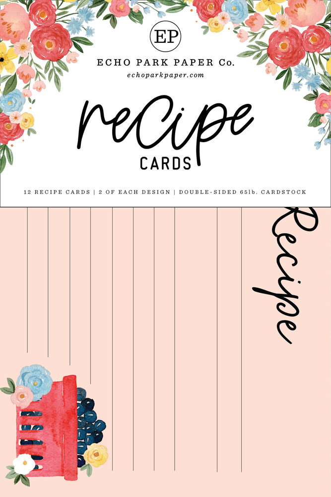 Echo Park Summer Recipe Cards (RC106) (DISCONTINUED) Echo Park Summer Recipe Cards (RC106) (DISCONTINUED)